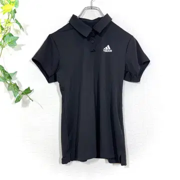 adidas 아디다스 피케 셔츠 (M) 골프웨어 블랙 스트레치