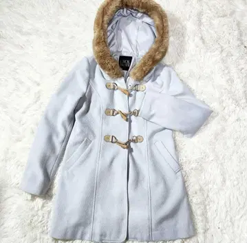 세실 맥비 더플 코트 M 사이즈 인조 모피 블루