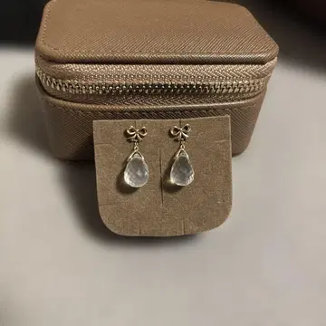 스타 주얼리 눈물형 크리스탈 귀걸이