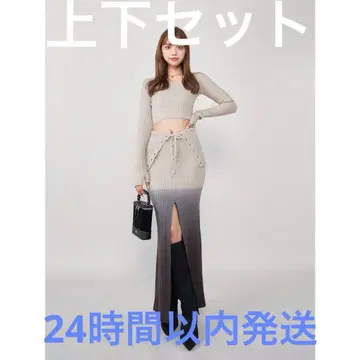 다리치 그라데이션 니트 셋업