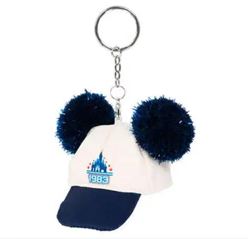 디즈니 리조트 한정판 폼폼 모자 키링, 키체인
