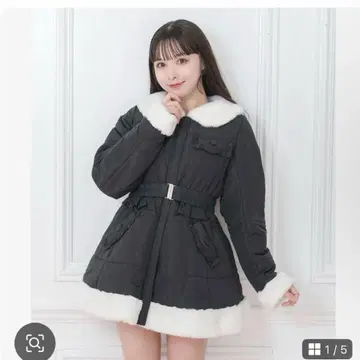 Honey Cinnamon / 백리본 벨트 패딩 자켓