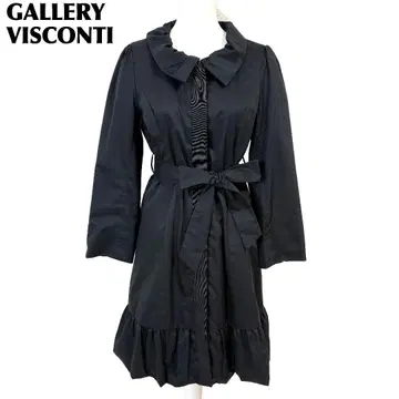 GALLERY VISCONTI 스텐카라 코트 허리끈 2 블랙