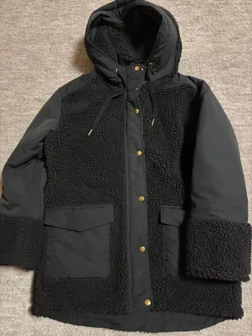 PAJARITO 보아 후드 부착 블루종