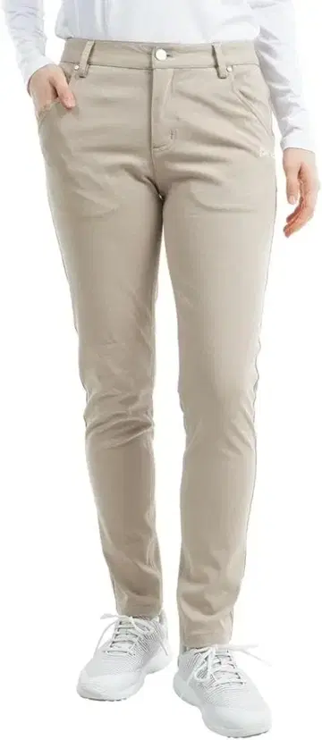 PING (핑) 여성용 롱 팬츠 베이지 S 사이즈 (전방향 스트레치)