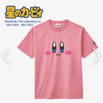 별의 커비 T셔츠 핑크