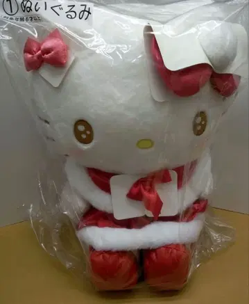 헬로키티 산타 코스튬 봉제 인형 43cm