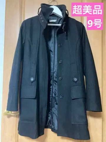 여성용 울 코트 여성용 아우터 겨울 코트 9호 블랙 컨디션 최상
