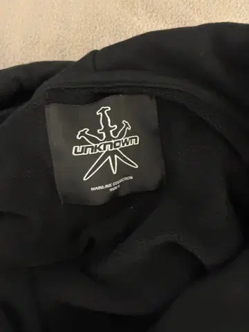 UNKNOWN MAINLINE COLLECTION 블랙 후드티 S