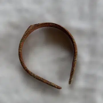 에트로 ETRO 머리띠 페이즐리 무늬 빈티지 브라운