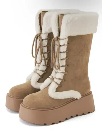 GRL 그레일 스웨이드 무스탕 레이스업 부츠[zr1330]