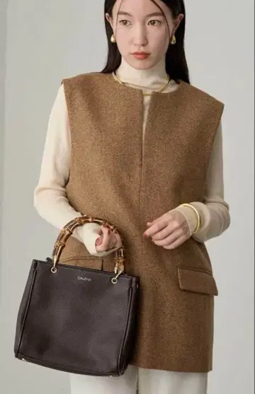 [ 새상품 미사용품 택 포함 ] LOUNGEDRESS 네프 트위드 베스트