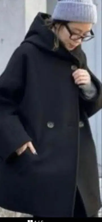 AP STUDIO 모사 오버 후디 코트 36 블랙 미사용