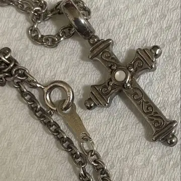 Silver 925 빈티지 크로스 목걸이