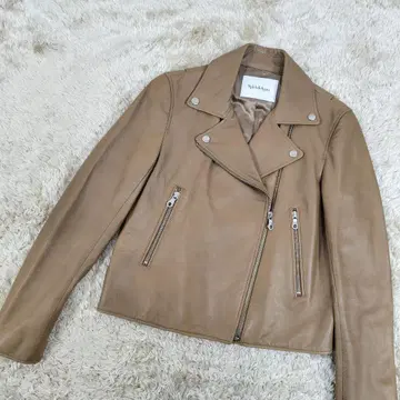 SPICK AND SPAN 더블 라이더 자켓 양가죽