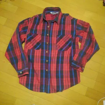 BIG MAC 체크 무늬 플란넬 셔츠 L 사이즈 유즈드