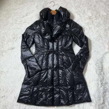 [ COOMB ] 쿠움 다운 코트 42 사이즈 롱 기장 여성용 블랙