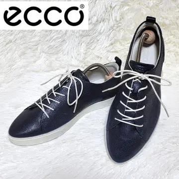 [ 새상품급 ] 에코 ecco 가죽 스니커즈 스틸레토 블랙 24