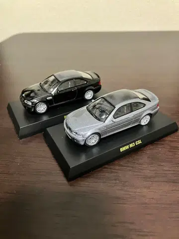 레어 교쇼 1/64 BMW M3 CSL 2대 set 그레이 블랙