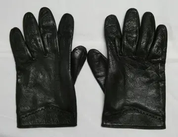 가죽 장갑 스티치 디자인 블랙 사이즈 23cm