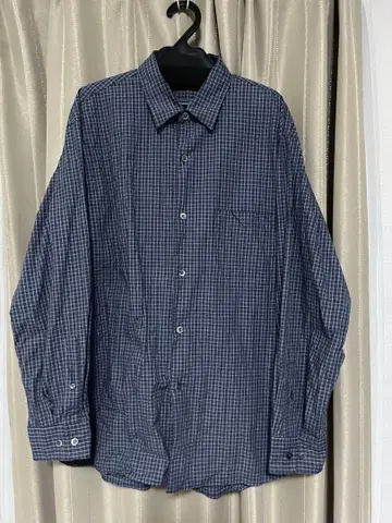 steven alan 스티븐 앨런 네이비 계열 체크 긴팔 셔츠