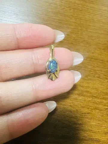 빈티지 오팔 타원형 펜던트