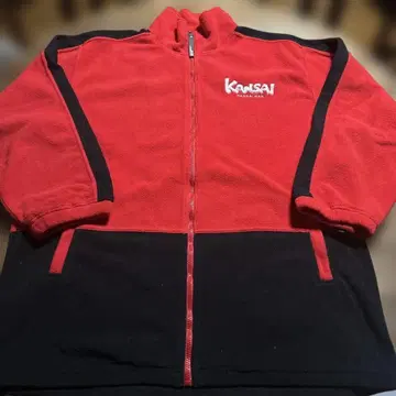 KANSAI 간사이 칸사이 프리즈 보아 커버 자켓 레드/블랙 L 사이즈