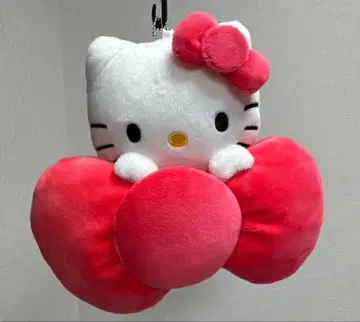 헬로키티 마스코트 참 레트로 레드 키티 아베일