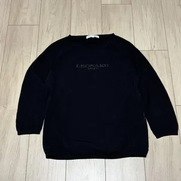 레어 레오나르 스포츠 비쥬 로고 긴팔 니트 38