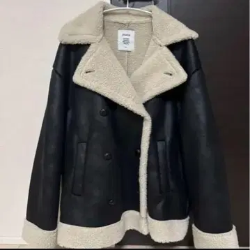 jouetie 가죽 무스탕 라이더 자켓