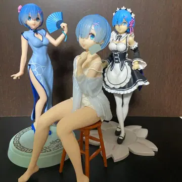 리제로 렘 피규어 3체