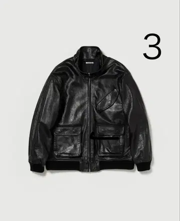 AURALEE LAMB LEATHER ZIP BLOUSON 25AW