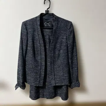 쿠 드 샹스 다크 그레이 노카라 자켓