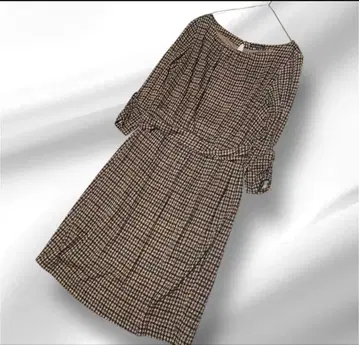 빅 사이즈! 23구 가을 컬러 체크 디자인 원피스 46