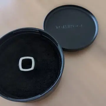 TOM 29000 WOOD 15호 실버 스퀘어 반지 케이스 포함