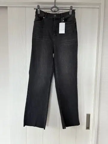 LEPSIM 다크 그레이 스트레이트 데님 L 사이즈