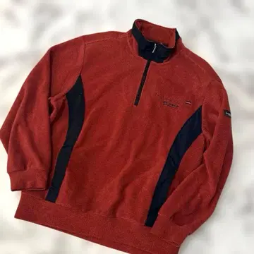 새상품급 DUNLOP 골프 셔츠 하프 지퍼 스웨터 방한 보아