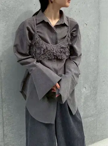 커프스 디자인 오버 사이즈 셔츠 [ by SON ]