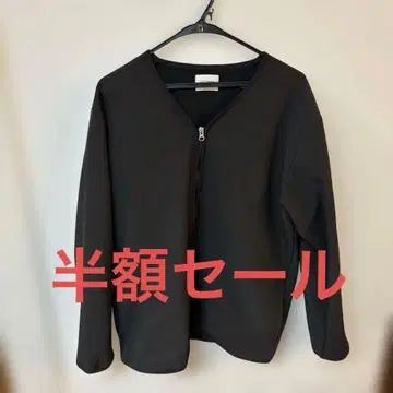 URBAN RESEARCH DOORS 블랙 플리스 자켓