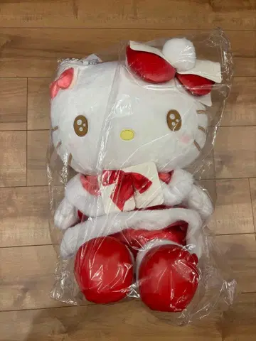 헬로키티 산타 코스튬 봉제 인형 키티 당첨 복권 1