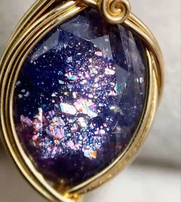 브래드 샷 아이올라이트 목걸이 후카네 말기 아이올라이트 선스톤