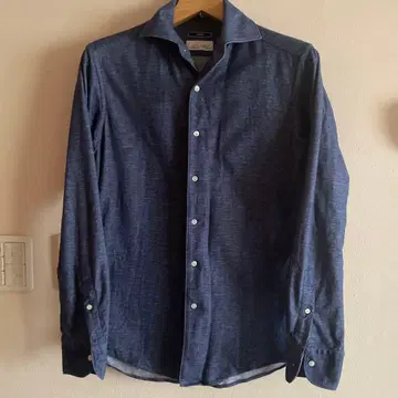 SHIPS 네이비 코튼 긴팔 셔츠 M