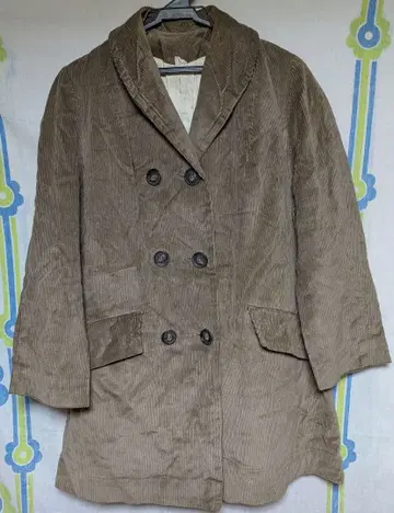 [옷장 정리] 코듀로이 더블 브레스트 자켓 브라운