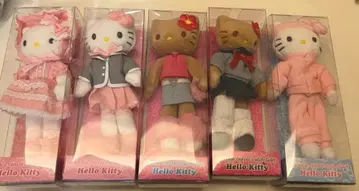 산리오 옷장 컬렉션 헬로키티 마스코트 5개 세트