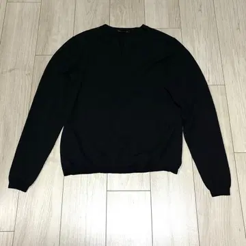 띠어리 울 나일론 크루넥 니트 블랙 남성용 38