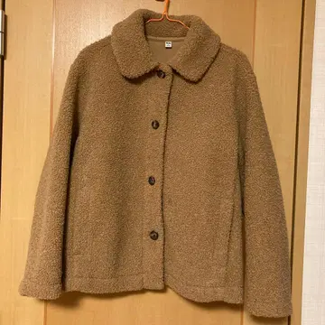 베이지 보아 플리스 자켓