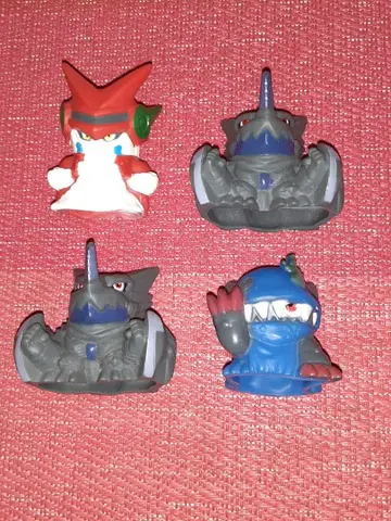 디지몬 도가트몬 레이드라몬 2개 하크몬 손가락 인형 4개 세트