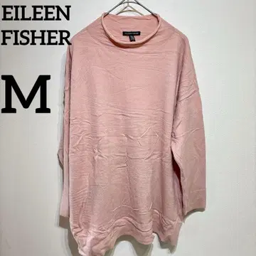 EILEEN FISHER [ M ] 니트 상의 핑크 긴팔 스웨터