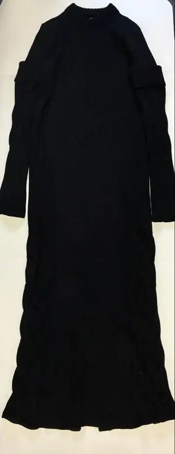 UN3D 아쓰리디 블랙 니트 원피스 암워머 새상품급