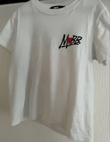 MOBB 하트 디자인 T셔츠 S